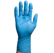 Premium Nitrile Long Cuff Gloves Powder Free Sky Blue, Large, 300mm Cuff, 6.0g 100 Pack